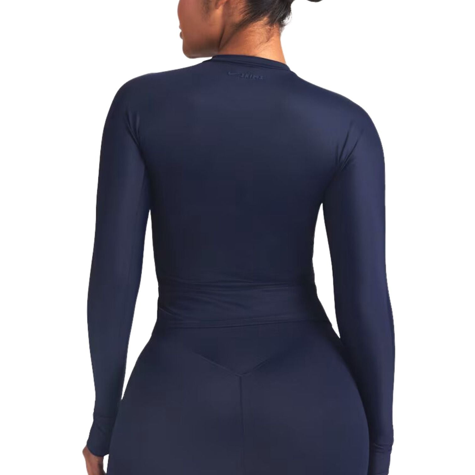 (WMNS) Nike x SKIMS Shine Long-Sleeve Crew-Neck Top 'Navy' TPLST3249-NVY