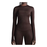 (WMNS) Nike x SKIMS Shine Long-Sleeve Crew-Neck Top 'Phoenix' TPLST3249-PHO