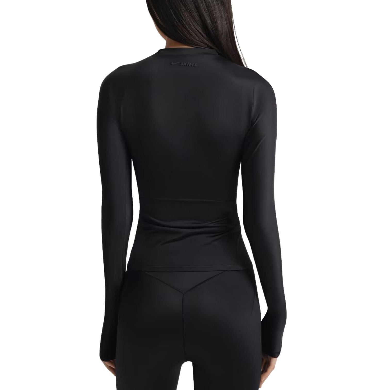 (WMNS) Nike x SKIMS Shine Long-Sleeve Crew-Neck Top 'Obsidan' TPLST3249-OBD
