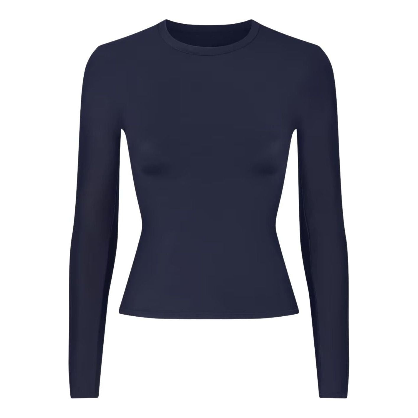 (WMNS) Nike x SKIMS Shine Long-Sleeve Crew-Neck Top 'Navy' TPLST3249-NVY