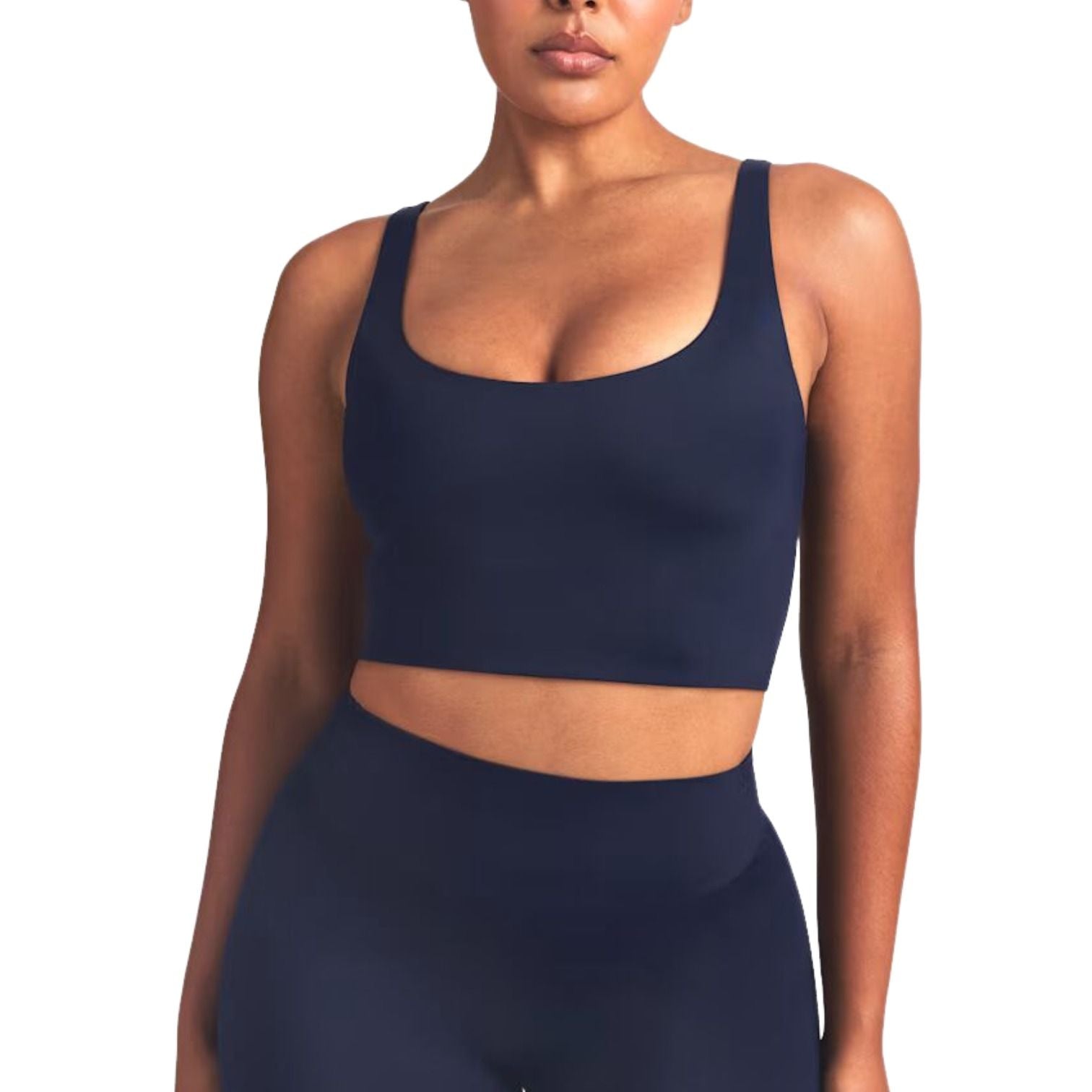 (WMNS) Nike x SKIMS Shine Scoop-Neck Bra Top 'Navy' BRSPT5149W-NVY