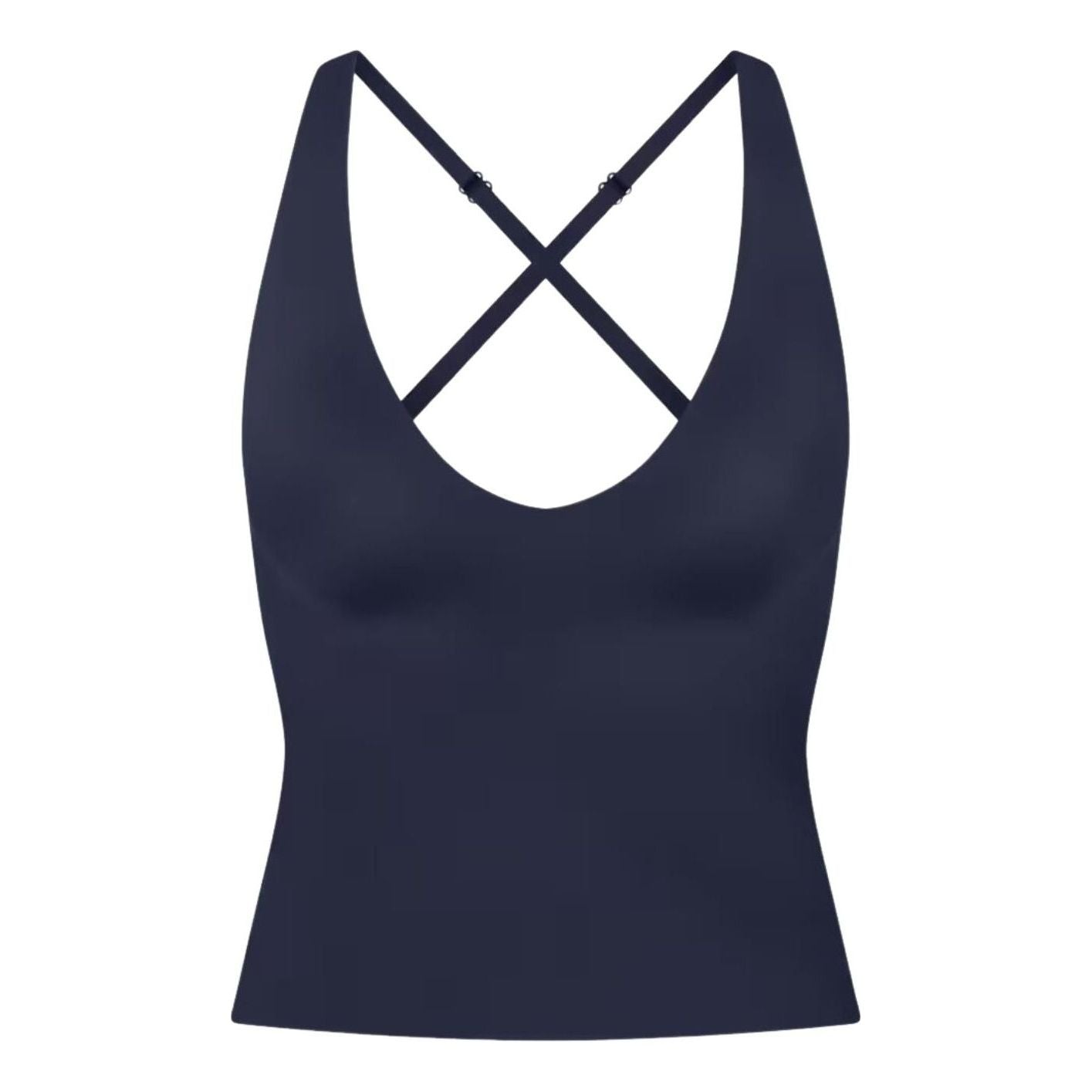 (WMNS) Nike x SKIMS Shine V-Neck Tank Top 'Navy' SLSLS8621W-NVY