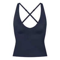 (WMNS) Nike x SKIMS Shine V-Neck Tank Top 'Navy' SLSLS8621W-NVY
