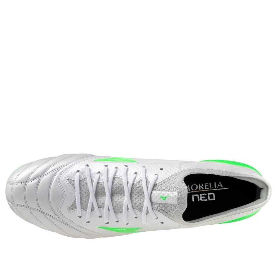 Mizuno Morelia Neo IV Beta Elite Mix SG 'Frontier Pack White Green Gecko' P1GC254237