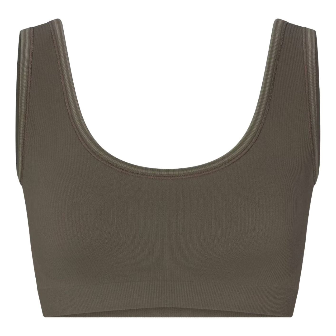 (WMNS) Nike x SKIMS Ribbed Seamless Scoop Bra 'Dusty Oakmoss' BABRA9713W-DOD