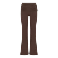 (WMNS) Nike x SKIMS Matte Foldover Slim Flare Legging 'Dark Sepia' BOLEG9493W-DSP