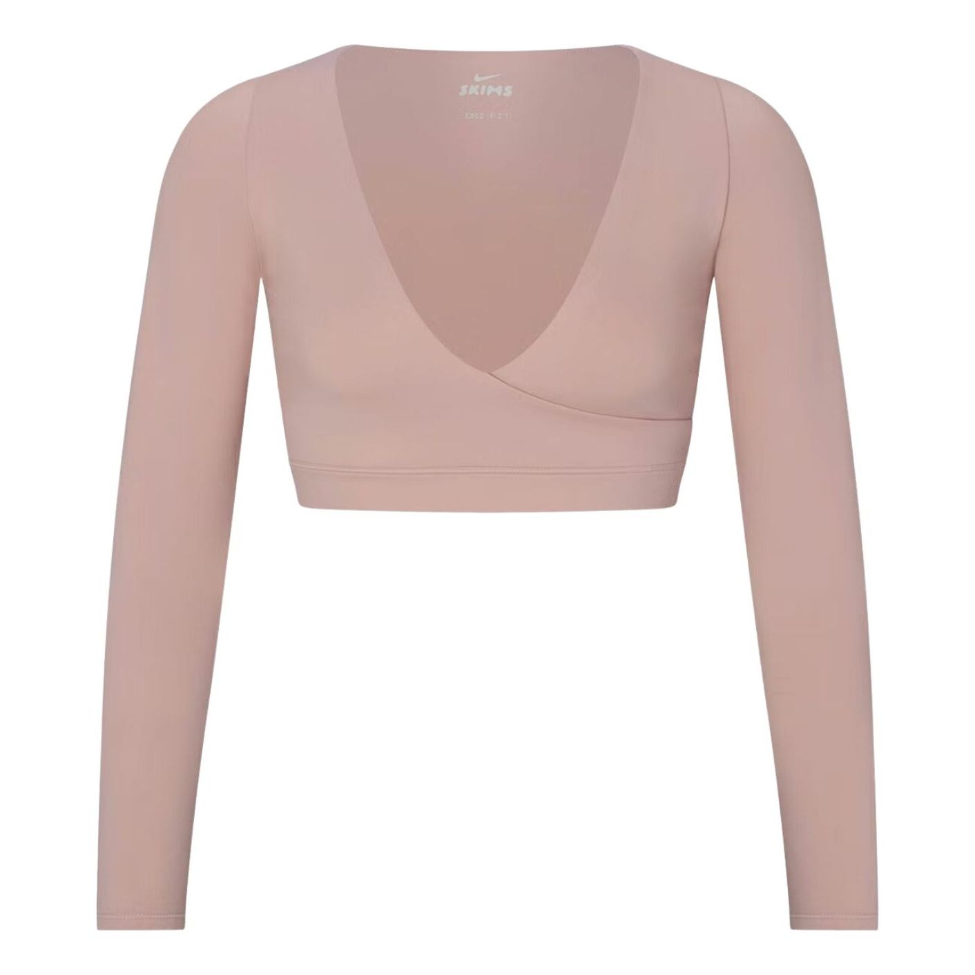 (WMNS) Nike x SKIMS Matte Wrap Long Sleeve Cropped Top 'Himalayan' LSLSL9692W-HIM