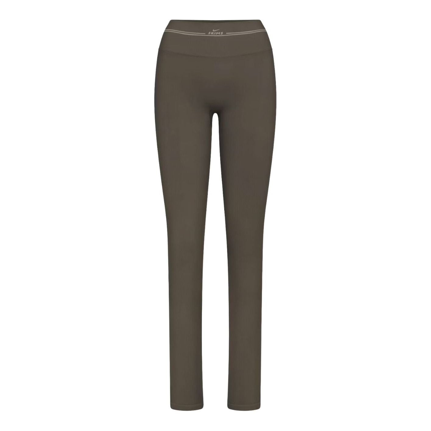 (WMNS) Nike x SKIMS Ribbed Seamless 34" Straight Legging 'Dusty Oakmoss' PTLEG9722W-DOD