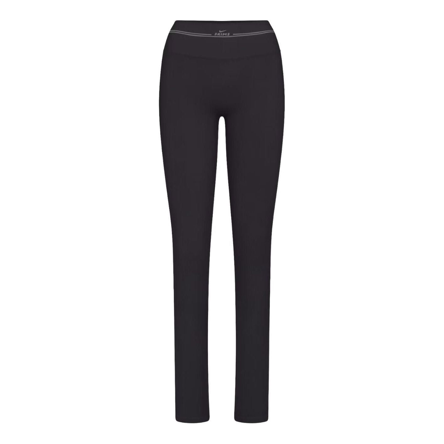 (WMNS) Nike x SKIMS Ribbed Seamless 34" Straight Legging 'Obsidian' PTLEG9722W-OAR
