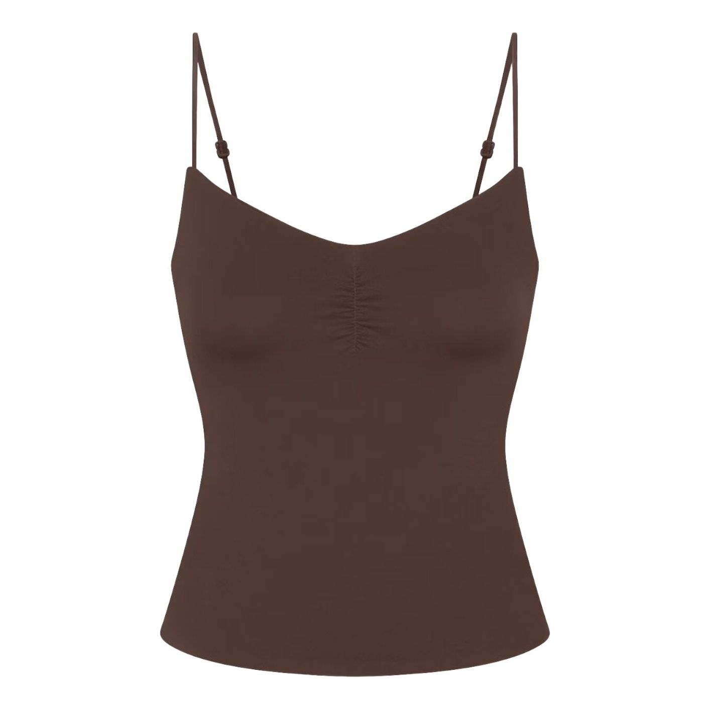 (WMNS) Nike x SKIMS Matte Shirred Front Tank 'Dark Sepia' SLSLS9691W-DSP