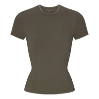 (WMNS) Nike x SKIMS Ribbed Seamless Baby T-Shirt 'Dusty Oakmoss' SSSSL9718W-DOD