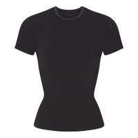 (WMNS) Nike x SKIMS Ribbed Seamless Baby T-Shirt 'Obsidian' SSSSL9718W-OAR