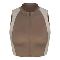 (WMNS) Nike x SKIMS Shine Front-Zip Bra 'Truffle Stone' BABRA9497W-TST