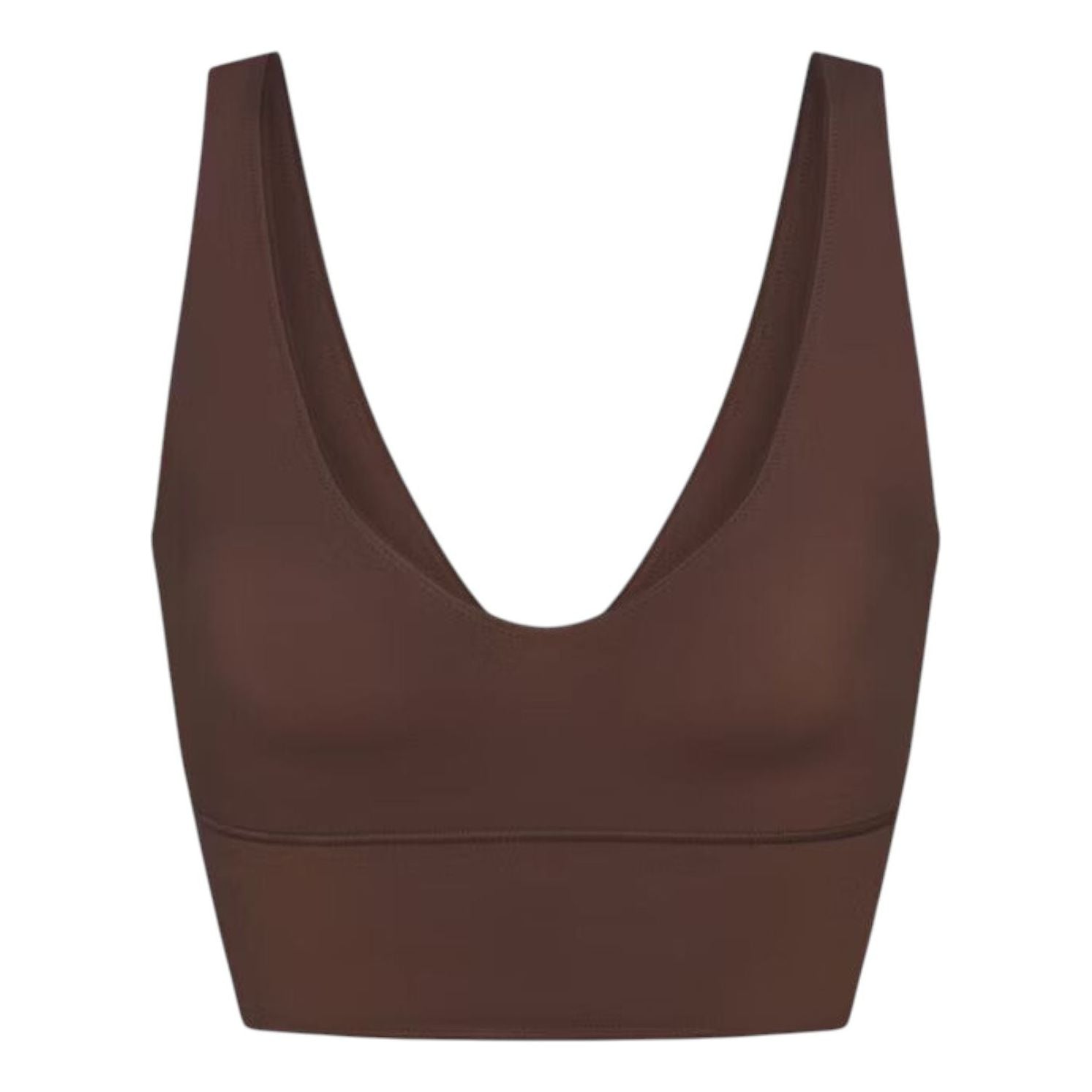 (WMNS) Nike x SKIMS Matte V-Neck Bra 'Dark Sepia' BALLL8616W-DSP