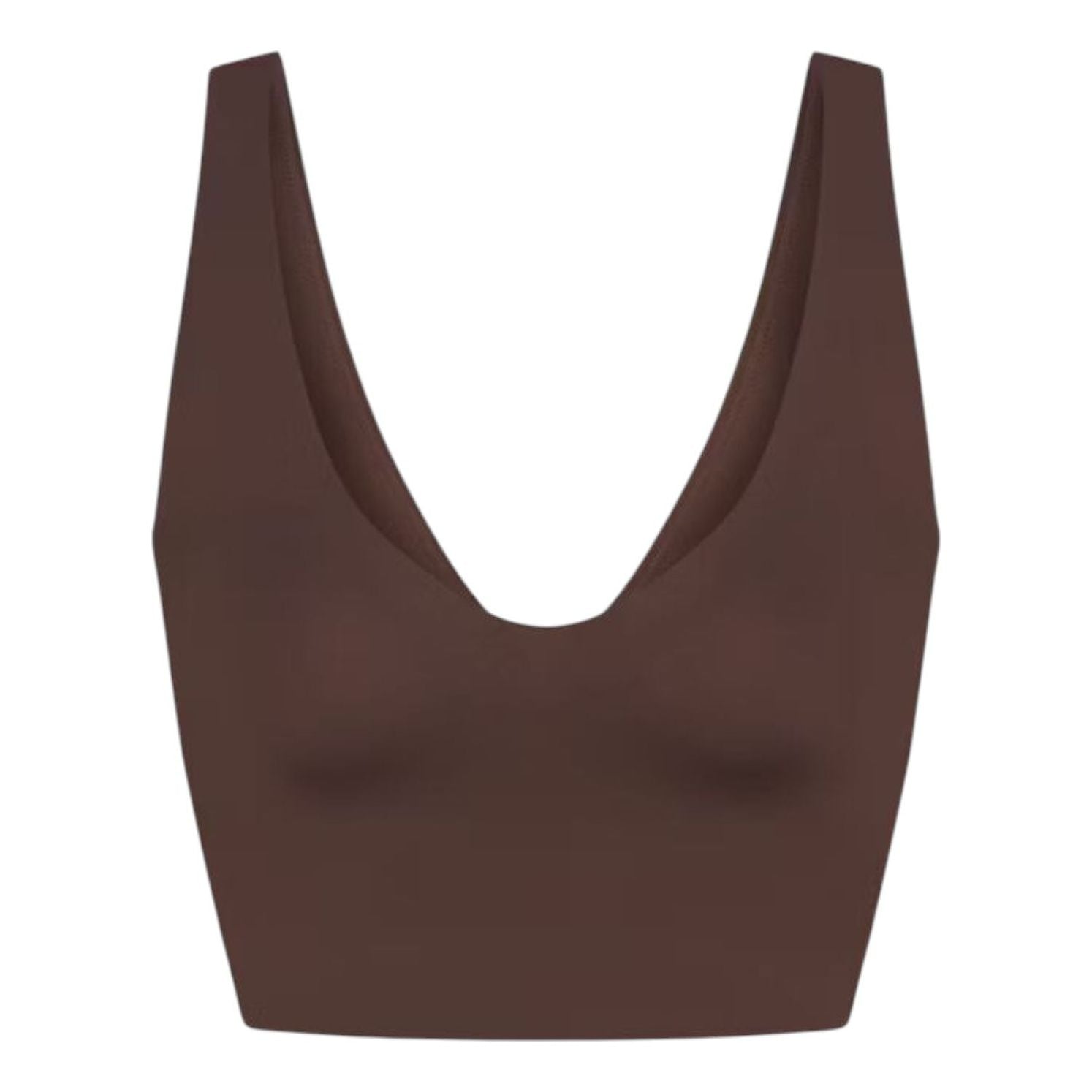(WMNS) Nike x SKIMS Matte V-Neck Bra 'Dark Sepia' BALLL8616W-DSP