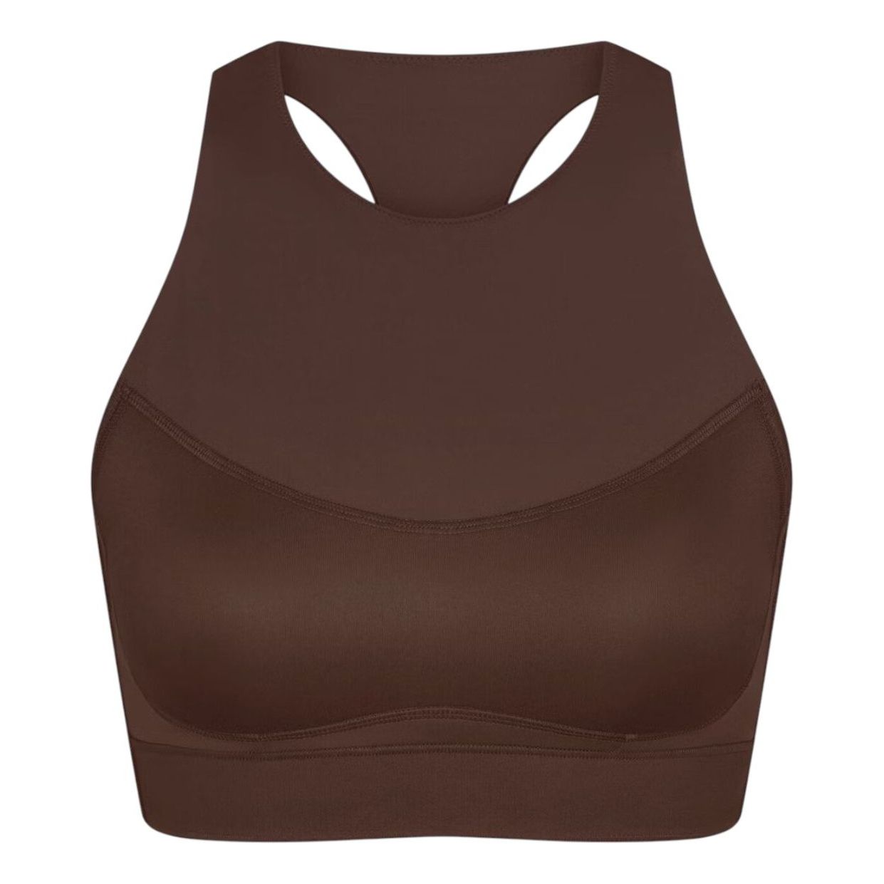 (WMNS) Nike x SKIMS Matte High-Neck Bra 'Dark Sepia' BRSPT2727-DSP