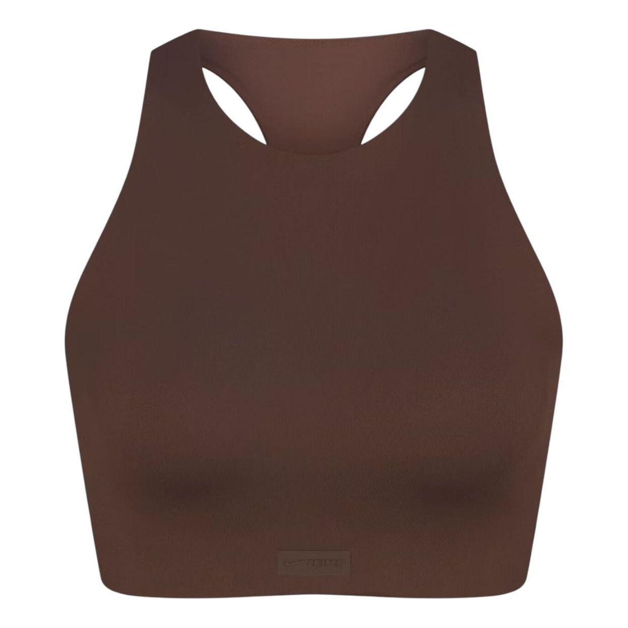 (WMNS) Nike x SKIMS Matte High-Neck Bra 'Dark Sepia' BRSPT2727-DSP