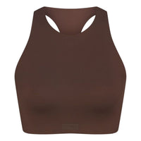 (WMNS) Nike x SKIMS Matte High-Neck Bra 'Dark Sepia' BRSPT2727-DSP