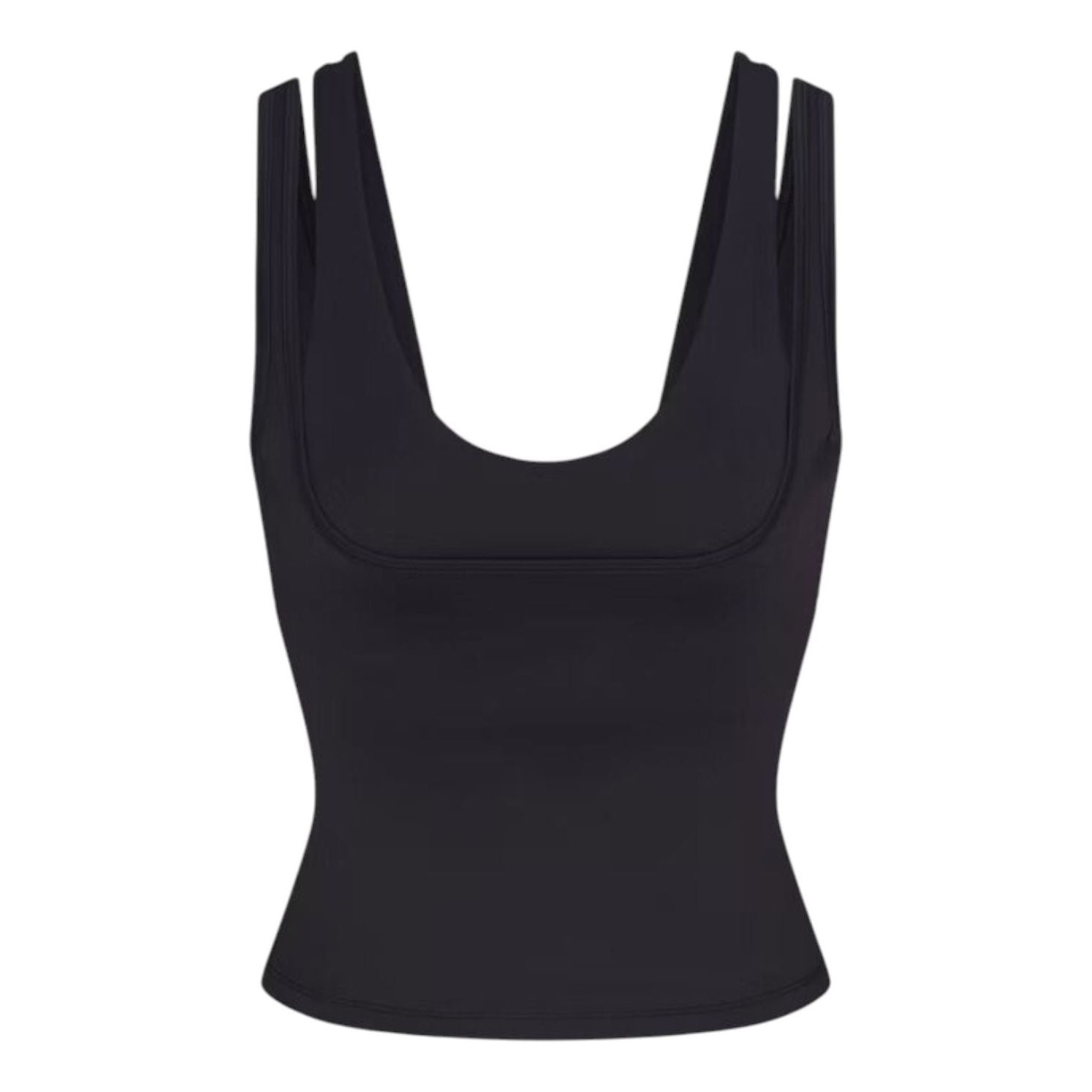 (WMNS) Nike x SKIMS Matte Double-Strap Scoop Tank Top 'Obsidian' TPTNK10540W-OBD