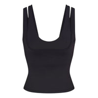 (WMNS) Nike x SKIMS Matte Double-Strap Scoop Tank Top 'Obsidian' TPTNK10540W-OBD