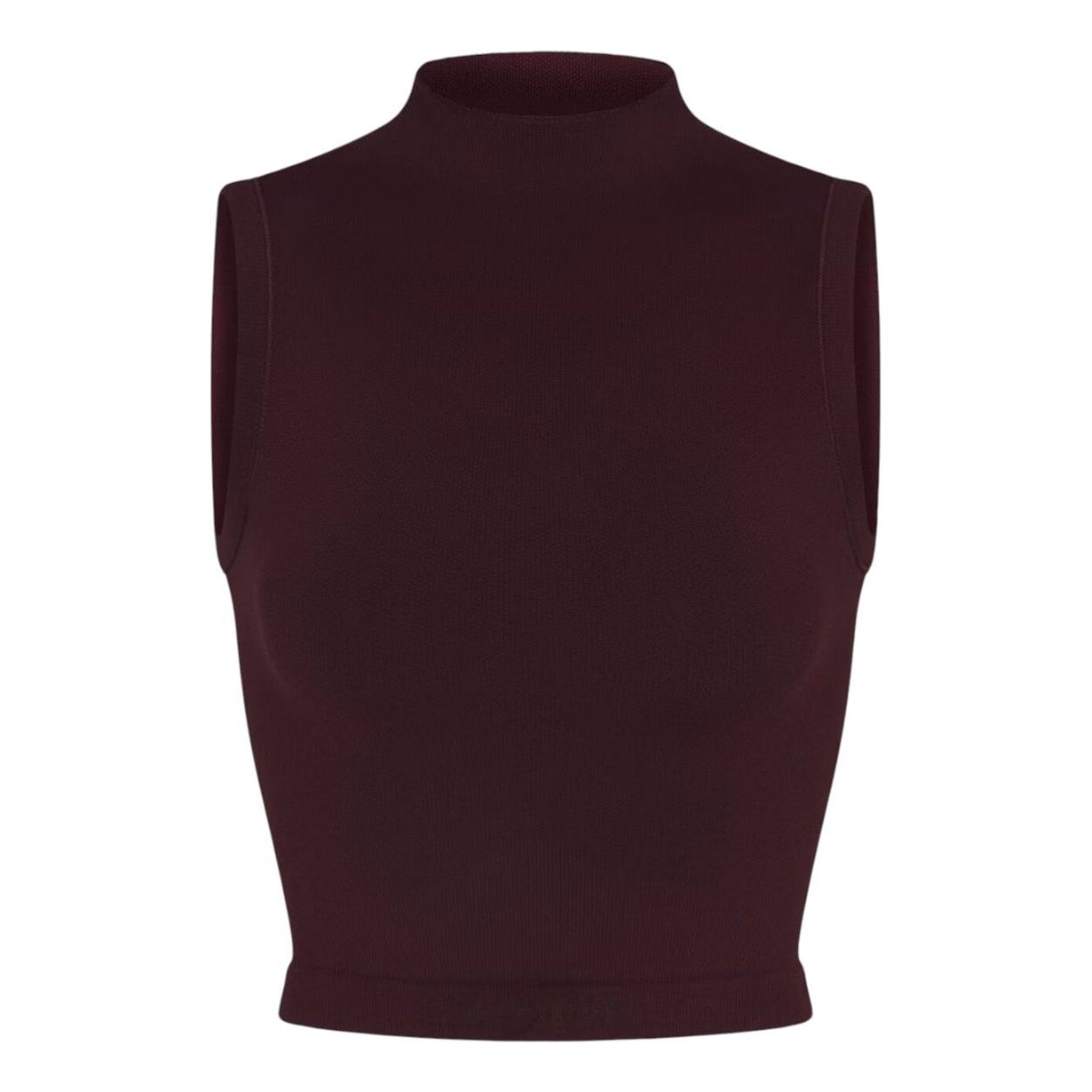 (WMNS) Nike x SKIMS Vintage Seamless Mock-Neck Long-Line Bra 'Currant' TPTNK2954-CUR