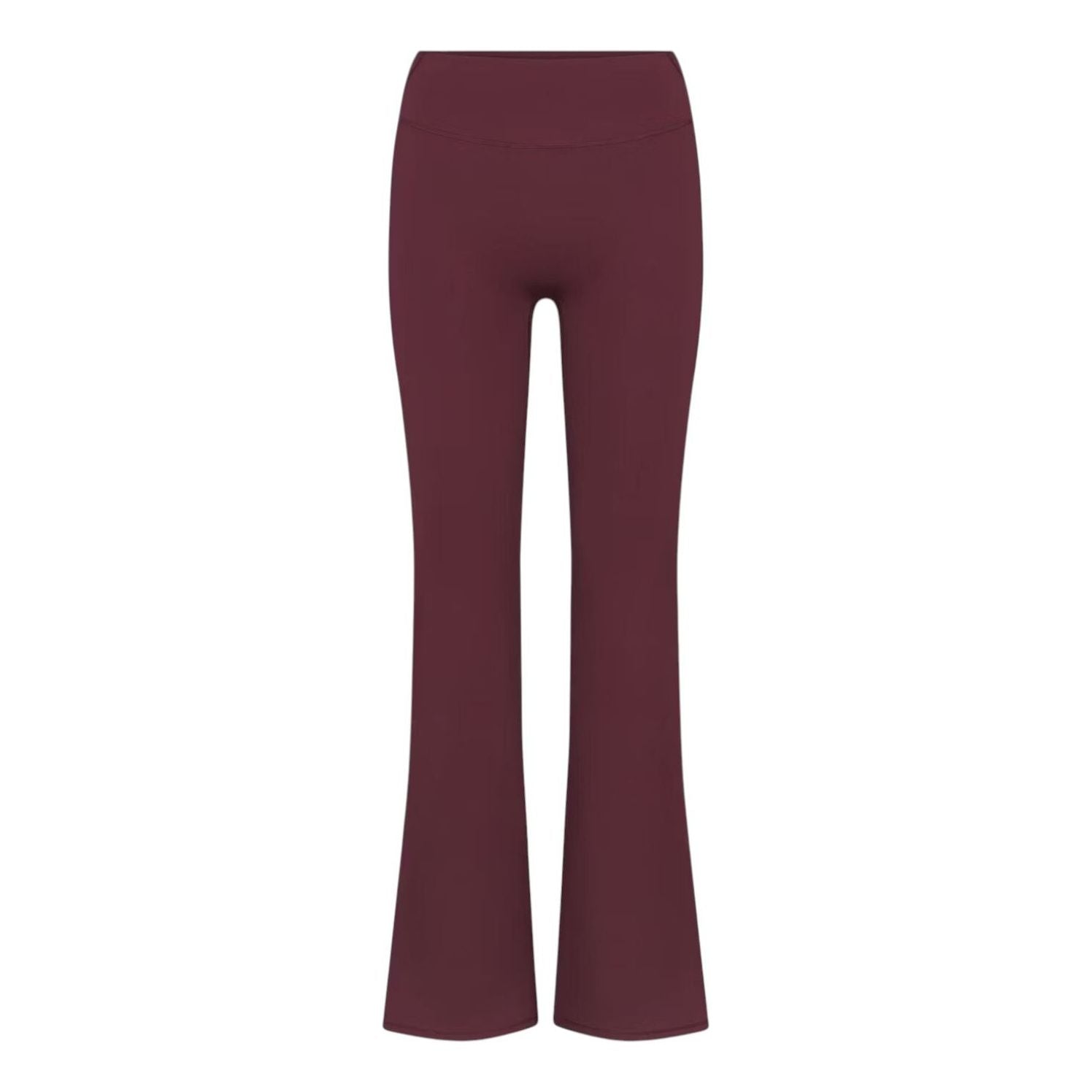(WMNS) Nike x SKIMS Matte High-Waisted Slim Flared Leggings 'Currant' BOLEG7138W-CUR