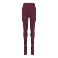 (WMNS) Nike x SKIMS Matte High-Waisted Footsie Grip Leggings 'Currant' BOLEG8617W-CUR