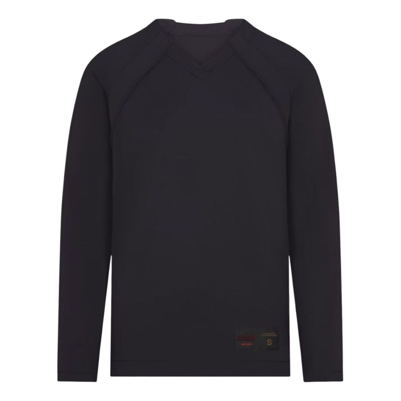 (WMNS) Nike x SKIMS Airy Oversized V-Neck Long-Sleeve T-Shirt 'Obsidian' LSLSL8630W-OBD