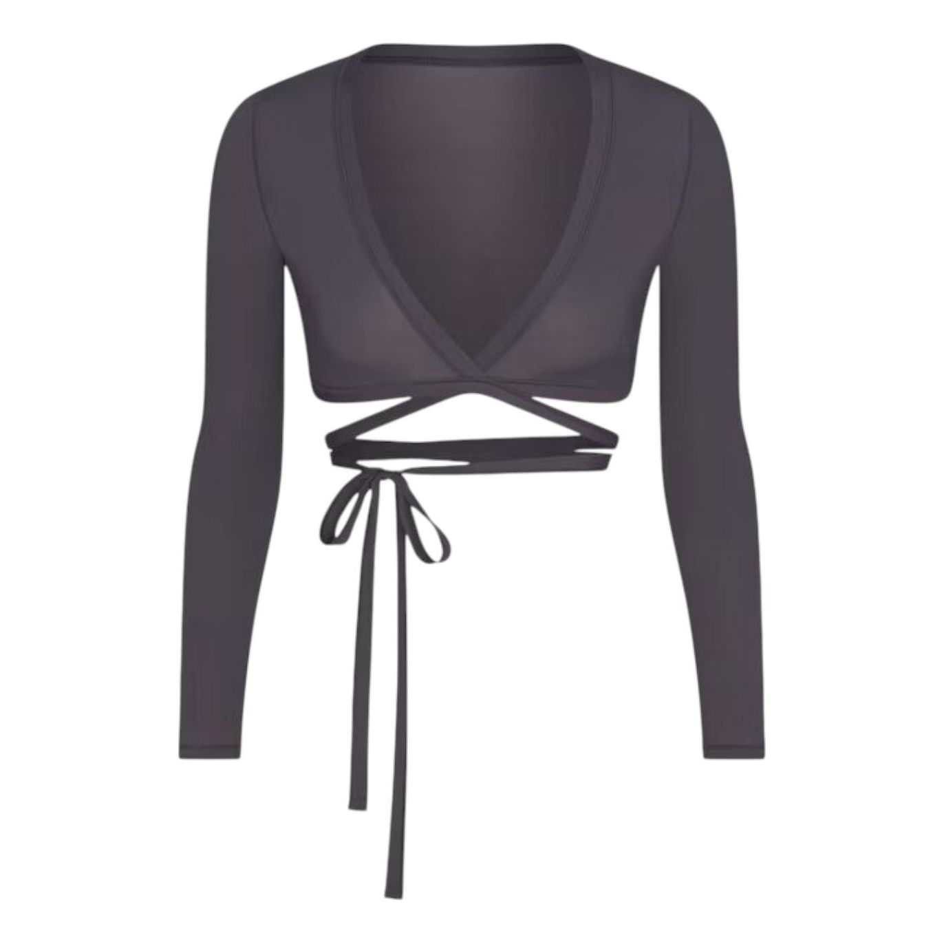 (WMNS) Nike x SKIMS Weightless Layers Long-Sleeve Wrap Top 'Lead' LSLSL9850W-LED