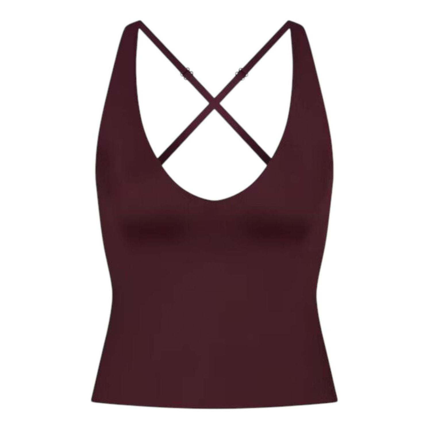 (WMNS) Nike x SKIMS Shine V-Neck Tank 'Currant' SLSLS8621W-CUR