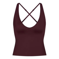 (WMNS) Nike x SKIMS Shine V-Neck Tank 'Currant' SLSLS8621W-CUR