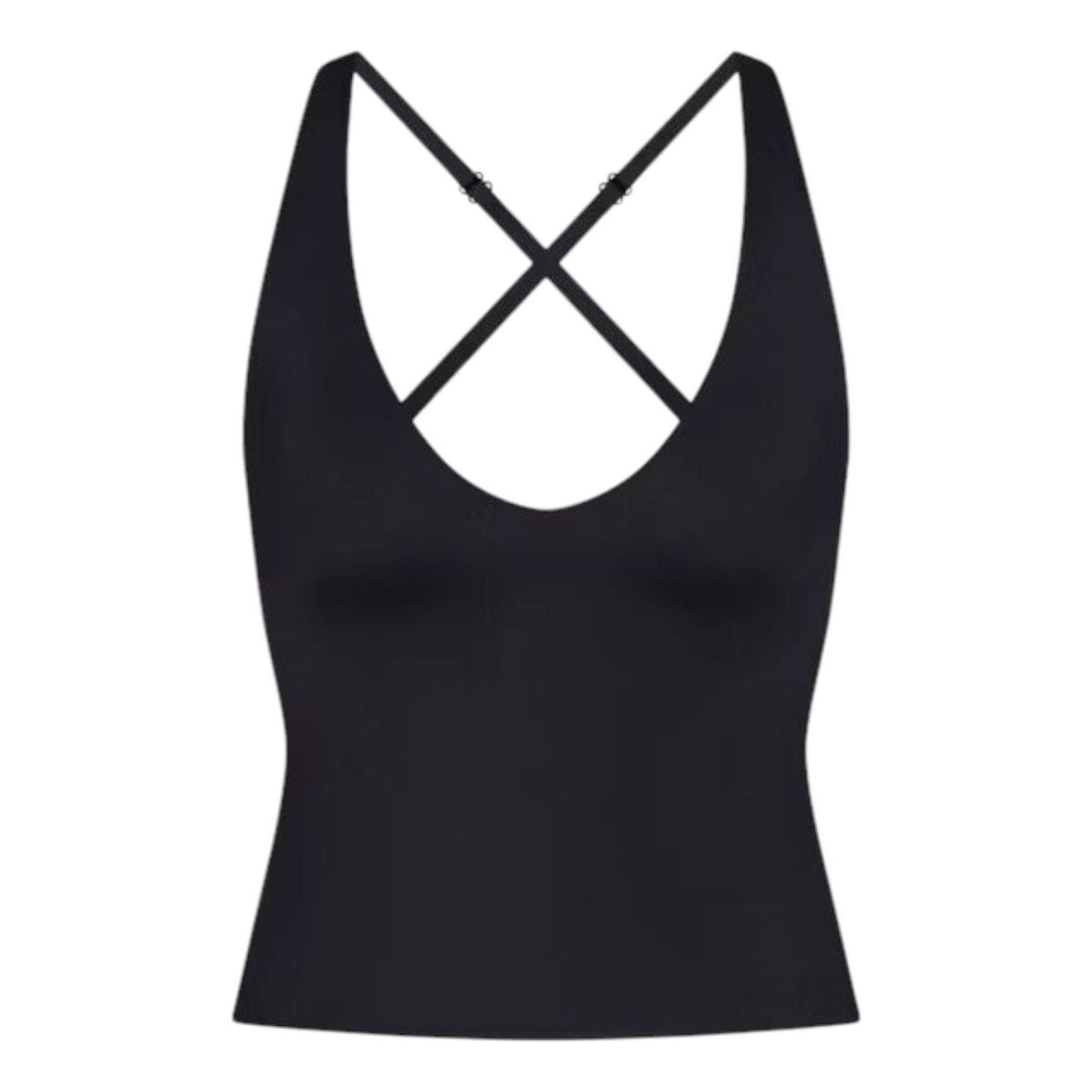 (WMNS) Nike x SKIMS Shine V-Neck Tank 'Obsidian' SLSLS8621W-OBD