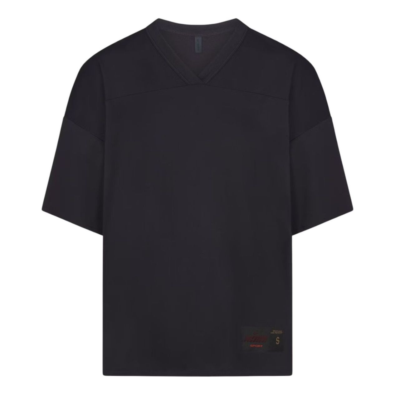 (WMNS) Nike x SKIMS Airy Oversized V-Neck T-Shirt 'Obsidian' SSSSL8629W-OBD