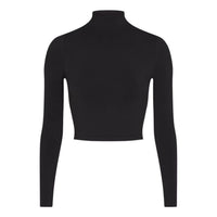 (WMNS) Nike x SKIMS Vintage Seamless Mock-Neck Crop 'Obsidian' TPLST7919W-OBD