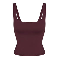 (WMNS) Nike x SKIMS Matte Square-Neck Tank 'Currant' TPTNK2728-CUR