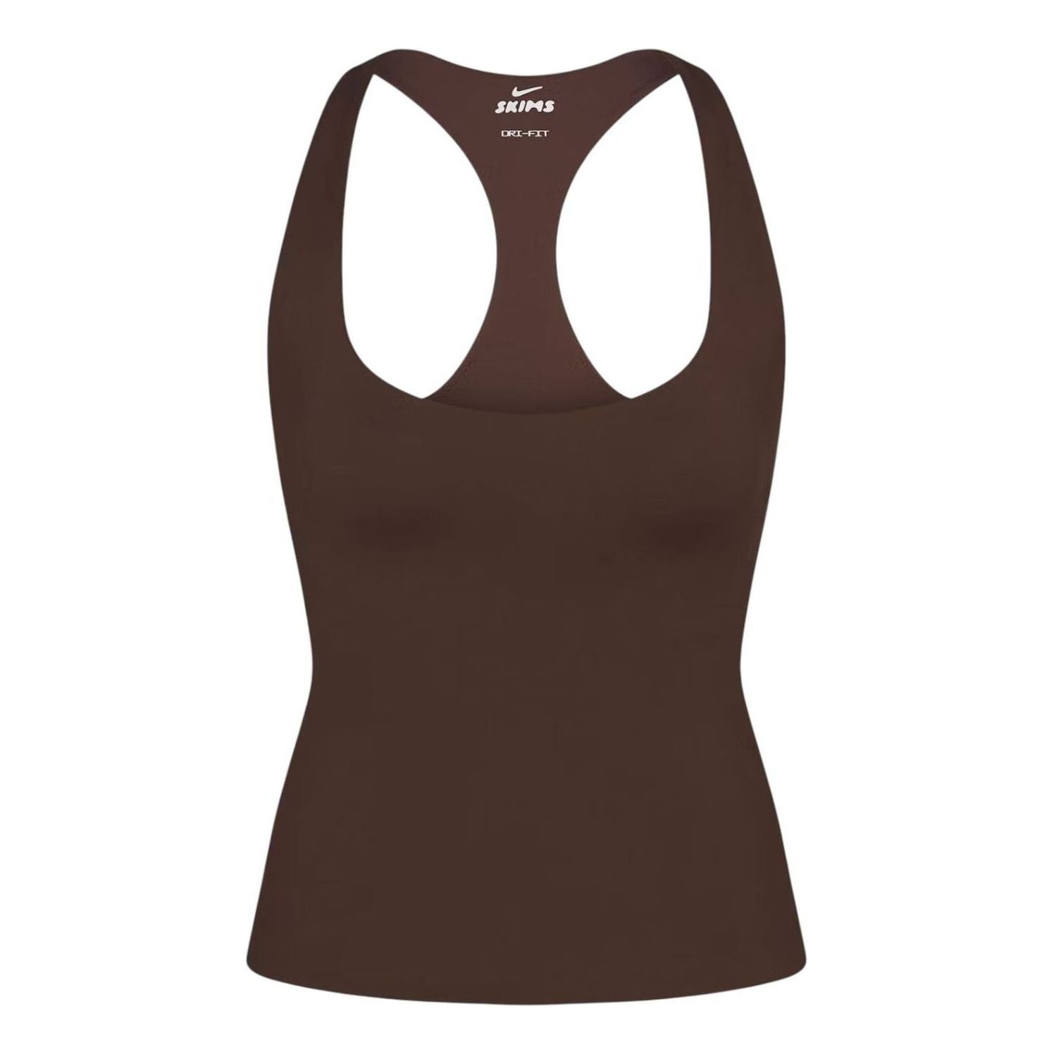 (WMNS) Nike x SKIMS Matte Racerback Tank 'Dark Sepia' TPTNK7383W-DSP