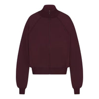 (WMNS) Nike x SKIMS Matte Tricot Track Jacket 'Currant' TPZUP3534-CUR