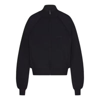 (WMNS) Nike x SKIMS Matte Tricot Track Jacket 'Obsidian' TPZUP3534-OBD