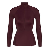 (WMNS) Nike x SKIMS Shine Long-Sleeve Half-Zip Top 'Currant' TPZUP7350W-CUR