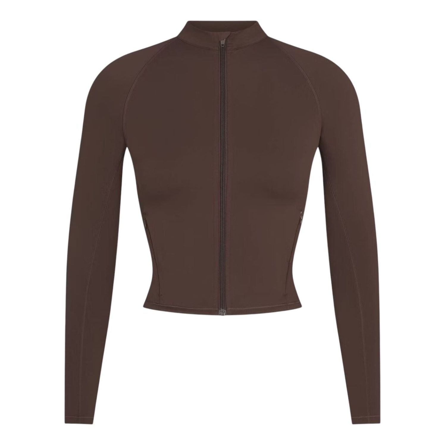 (WMNS) Nike x SKIMS Matte Mock-Neck Full-Zip Jacket 'Dark Sepia' ZUZUP8315W-DSP
