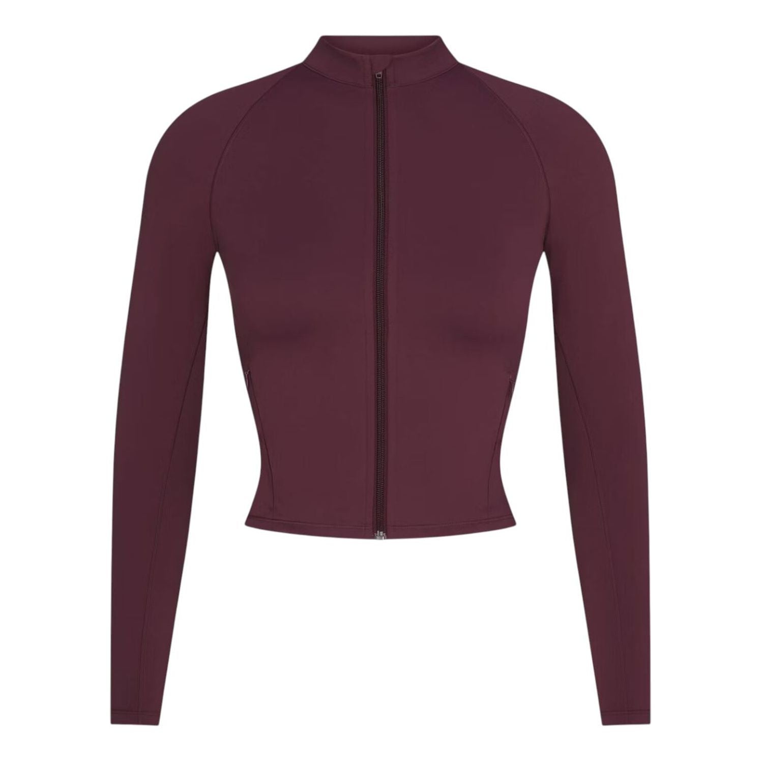 (WMNS) Nike x SKIMS Matte Mock-Neck Full-Zip Jacket 'Currant' ZUZUP8315W-CUR