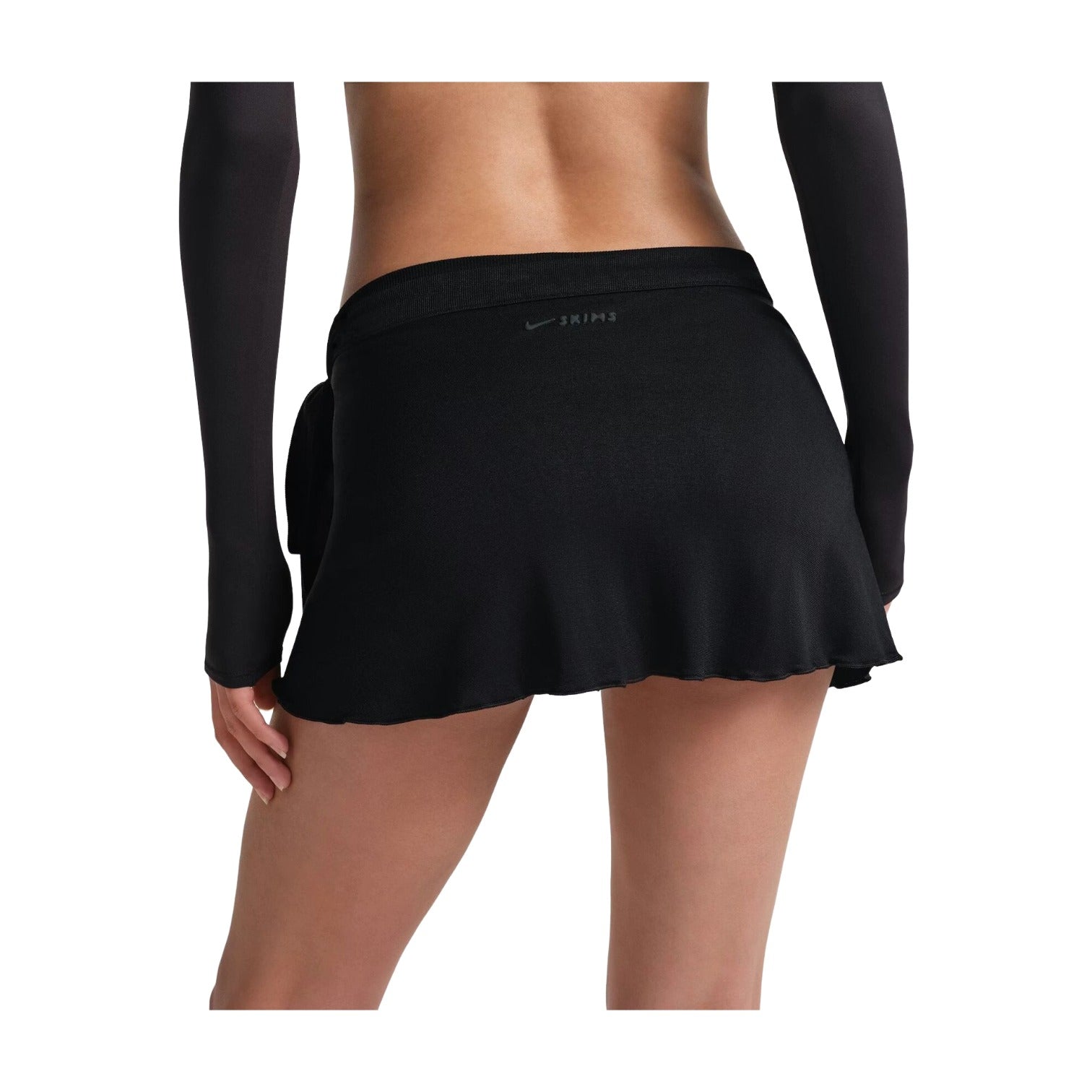 (WMNS) Nike x SKIMS Stretch Knit Wrap Skirt 'Obsidian' SKIRTSKT10091W-OBD