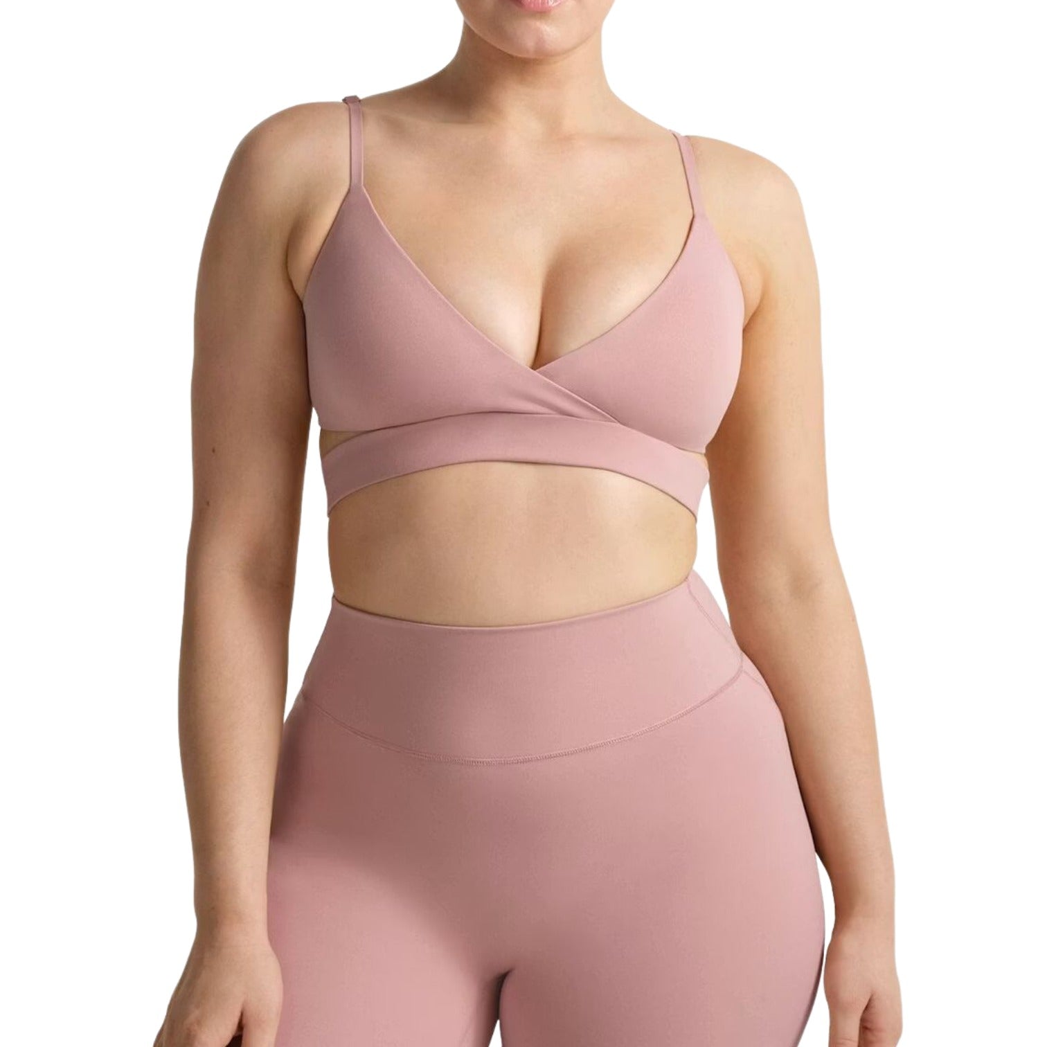 (WMNS) Nike x SKIMS Matte Wrap Front Bra 'Himalayan' SLSLS10255W-HIM