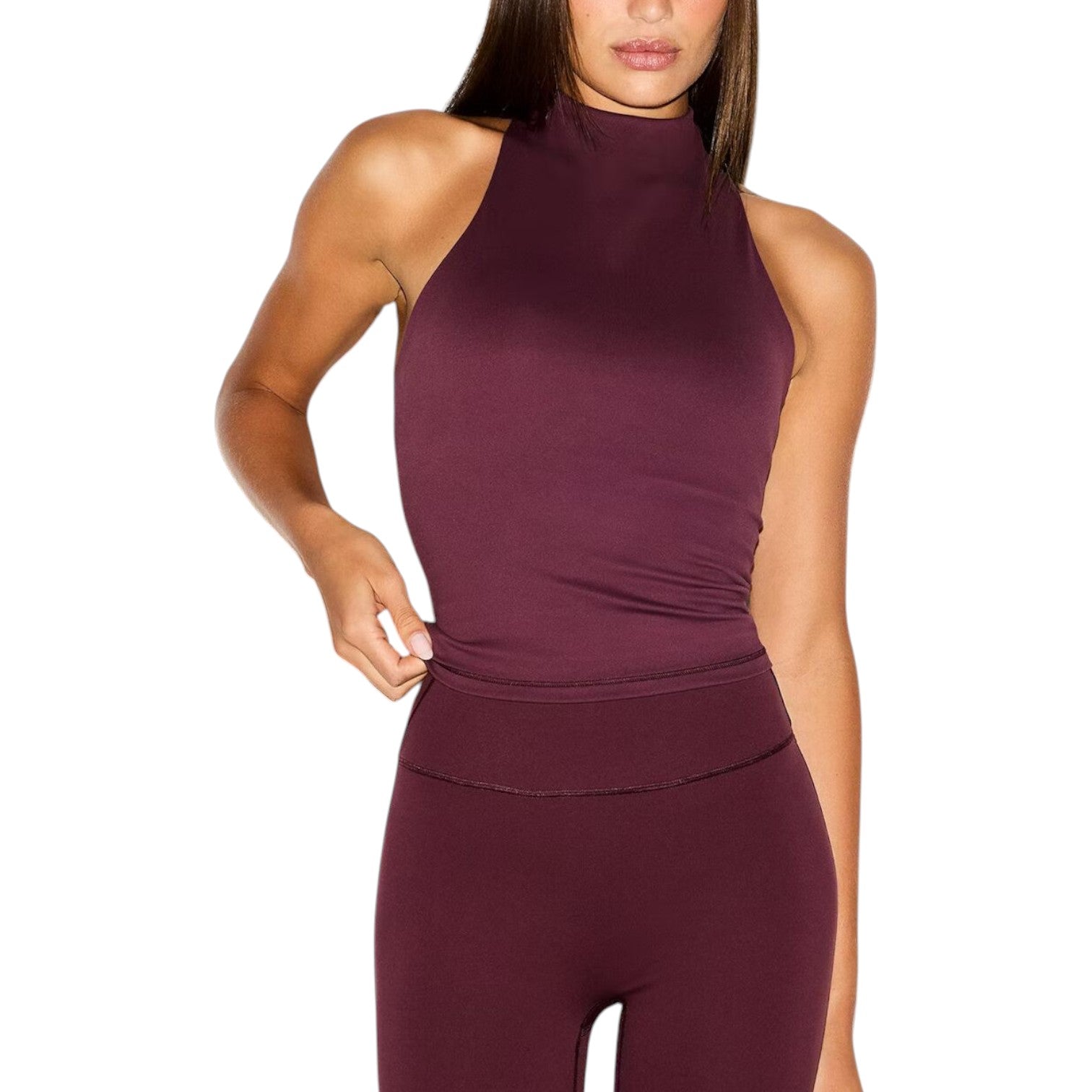 (WMNS) Nike x SKIMS Matte Racerback Tank 'Currant' SLSLS8353W-CUR