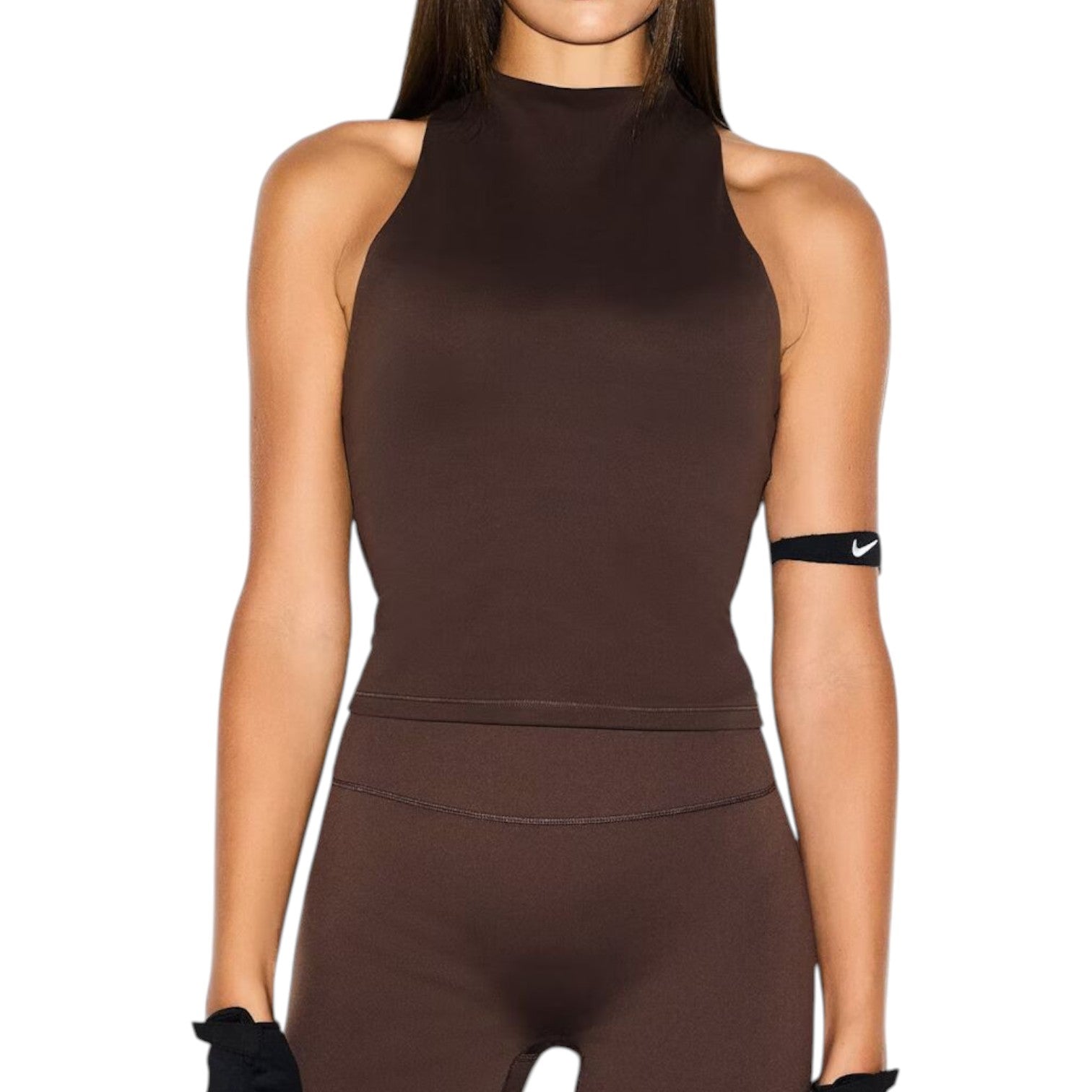 (WMNS) Nike x SKIMS Matte Racerback Tank 'Dark Sepia' SLSLS8353W-DSP