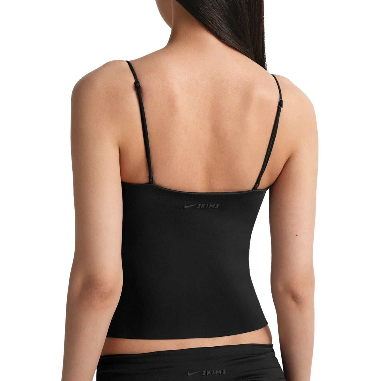 (WMNS) Nike x SKIMS Matte Shirred Front Tank 'Obsidian' SLSLS9691W-OBD