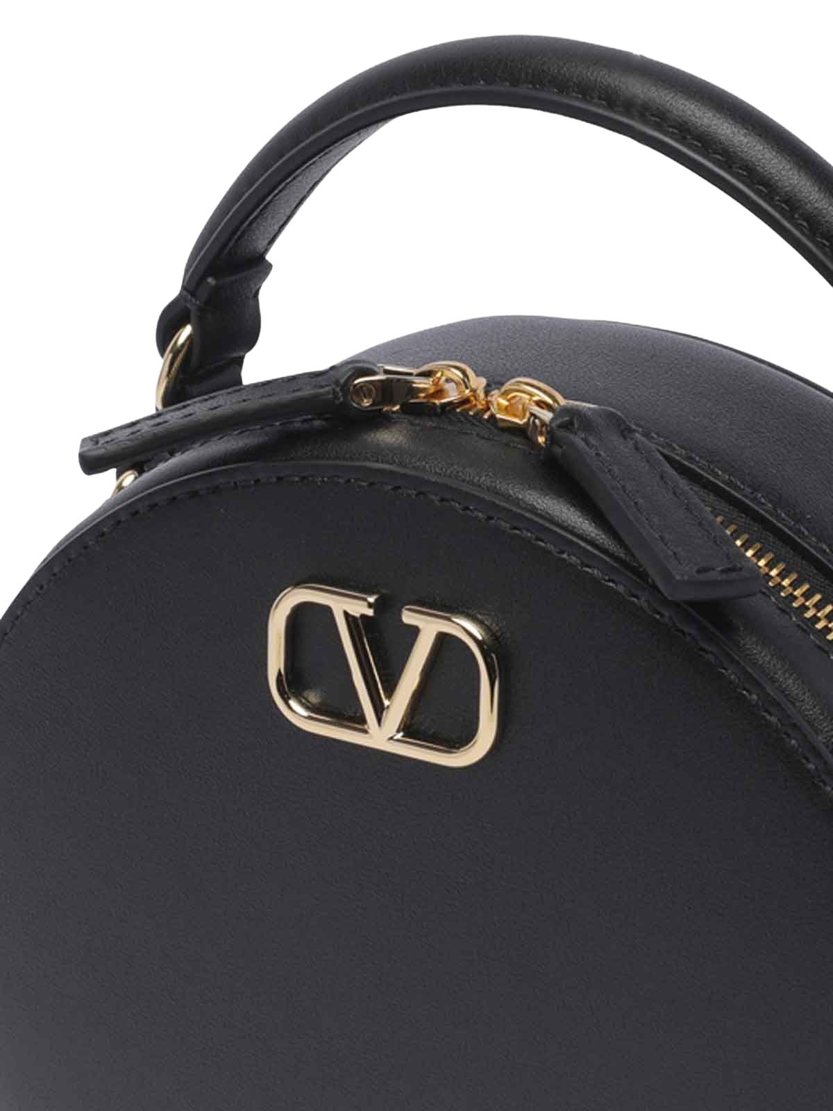 (WMNS) Valentino FW24 Garavani V-Logo Signature Mini Handbag 'Black' P0AC2MIM0NO