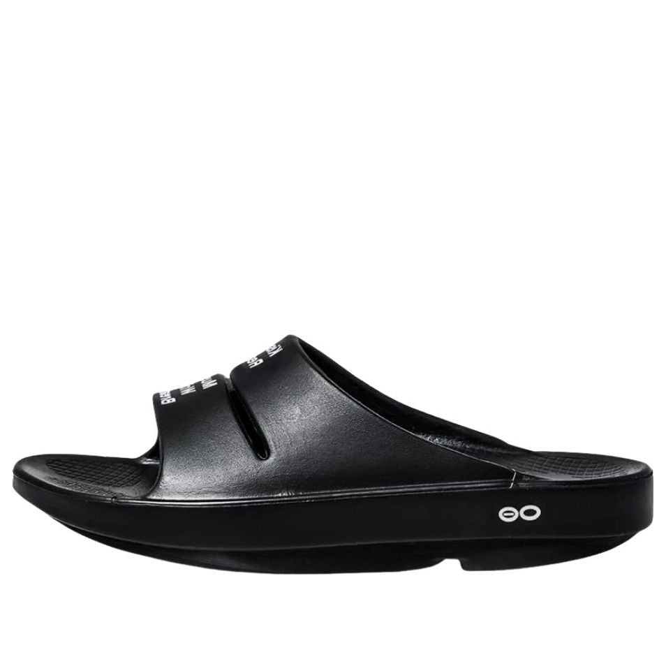 Oofos x Takahiromiyashita The Soloist's Way Of Life Slide 'Black White' SOF-0013SS22