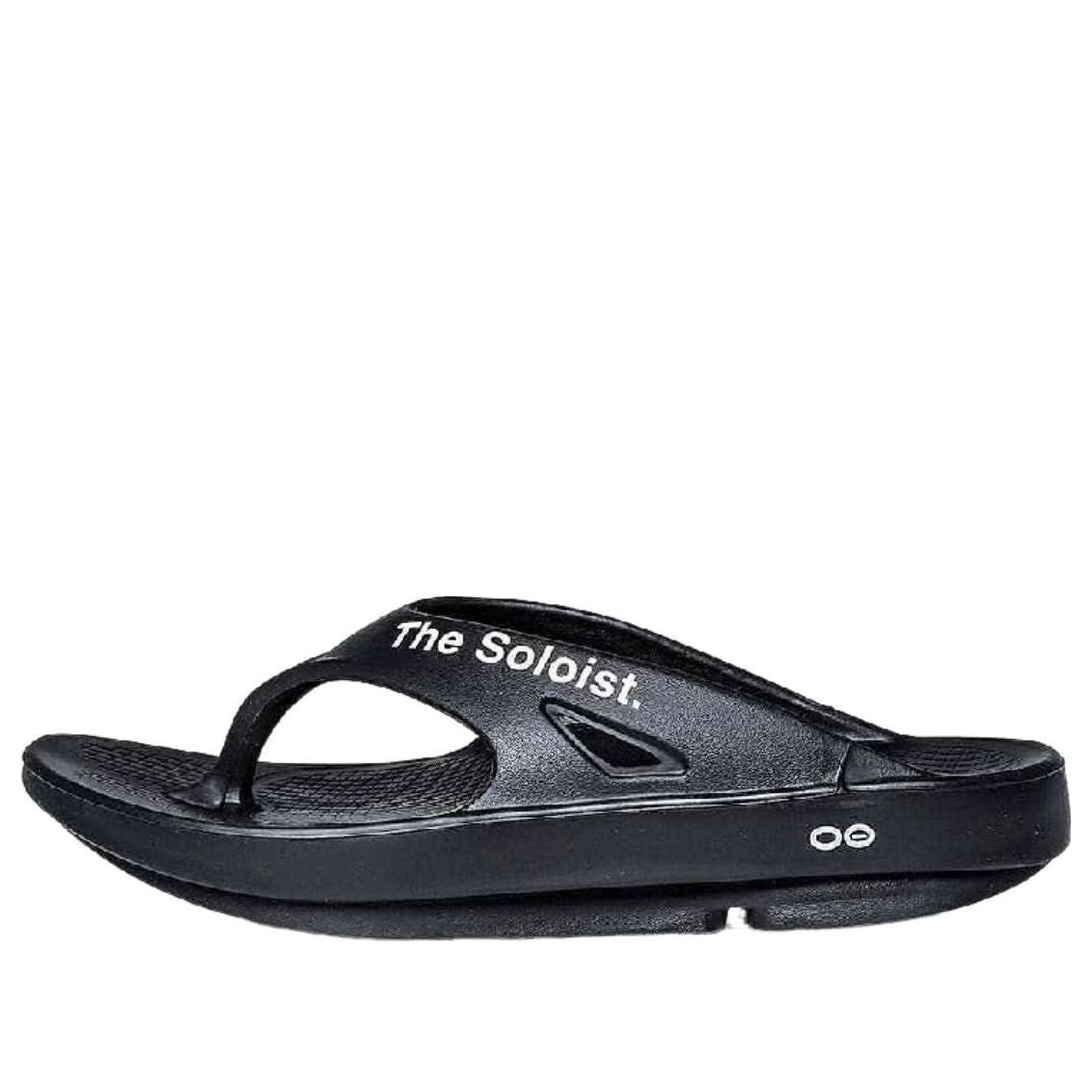 Oofos x Takahiromiyashita The Soloist Listen to The Soloist Flip-Flop 'Black' SOF-0016SS23