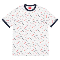 Supreme Scatter Ringer Tee SP-FW18KN17-WH